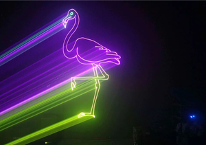 Spectacle Visuel Artistique Interactif, Projecteur de Spectacle Laser RGB Programmable de 20 <span class=keywords><strong>Watts</strong></span> à Activation Sonore, Logos Personnalisés, Jardin - Product Image 4