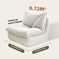 Idée moderne Mini chaise simple modulaire Intérieur Pratique Enveloppe peu encombrante Design Canapé paresseux pour le salon