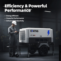 Compresor de Aire de Tornillo Portátil Diésel de Alto Flujo CINTIG, 13m³/min, 88kW, 8Bar, Certificado CE, para Múltiples Herramientas Neumáticas y Equipos de Aire Comprimido