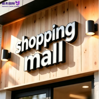 Enseigne LED lumineuse personnalisée résistante aux intempéries pour extérieur, lettres en acier inoxydable de qualité supérieure, signalétique commerciale pour devanture de magasin