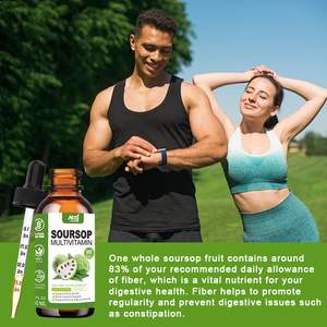 Tetes Cair Graviola Sirsak, Tetes Cair Multivitamin Sirsak untuk Dukungan & Regenerasi Sel, Ekstrak Tumbuhan 60ml - Product Image 3