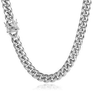 Nuoya mode hommes collier en acier inoxydable 6/8/10mm largeur 18K plaqué or <span class=keywords><strong>Miani</strong></span> cubain lien chaîne Hip Hop bijoux pour cadeaux - Product Image 3