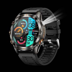 Reloj Inteligente KT80 con Luz Potente, Resistente al Agua 3ATM, Batería de Larga Duración, Cuerpo Totalmente Metálico, Llamadas Inteligentes, Modo Multideportivo, Reloj Inteligente para Exteriores - Product Image 5