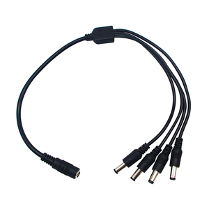 Cáp nguồn chia nguồn DC 12V 30cm, 1 đầu cái 2 đầu đực, dùng cho camera CCTV, chất liệu PVC, 300W, 13A, đầu nối 2.1*5.5mm, dùng cho ô tô - Product Image 3