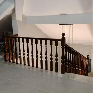 Cao cấp vàng Rosewood cầu thang lan can tự cài đặt rắn gỗ lan can cho nhà không trượt bảo vệ lan can leo núi - Product Image 3