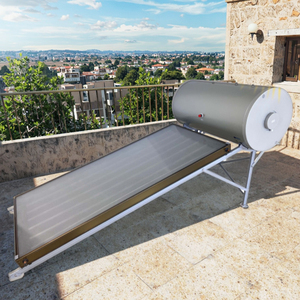 Allemagne Villa Collecteur de panneau solaire pressurisé déversé système d'énergie chauffe-eau solaire - Product Image 1