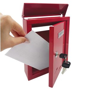 Cassetta Postale Moderna in Metallo 18,5x6x27 Cm Colore Bianco Montabile a Parete con Serratura per Uso Esterno - Product Image 5