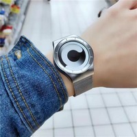 Часы Swirl Galaxy для мужчин и женщин с сетчатым ремешком из нержавеющей стали