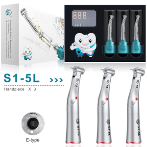 Juego de contraángulo 1:5, pieza de mano dental de alta velocidad, 3 uds., engranajes mejorados, serie de rodamientos de Sonrisa, el mejor de los - Product Image 1