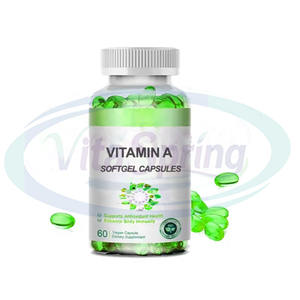 Vitaspring Schoonheidsproducten Huidverzorgingssupplement Vitamine <span class=keywords><strong>A</strong></span> 10000 Iu Softgel Capsule Vitamine Een Zachte Capsule Voor Gezicht - Product Image 1