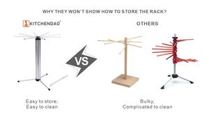 Support de séchage des pâtes détachables, facile à transporter, pour sécher les nouilles, la viande, ou les Spaghetti, 6 lbs - Product Image 6