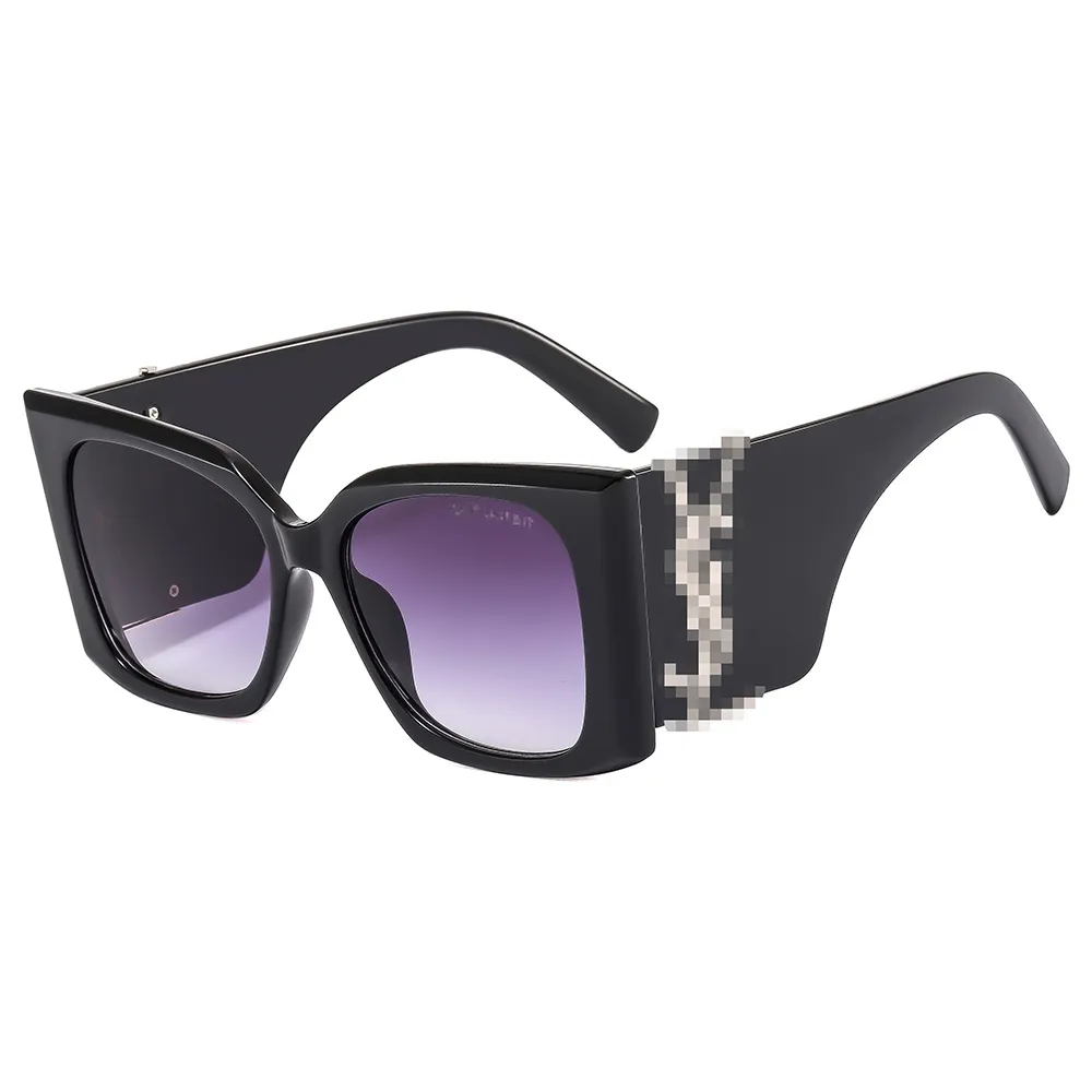 نظارات شمسية فاخرة للنساء والرجال بظلال مربعة كبيرة الحجم كلاسيكية UV400 عالية الجودة Lentes de Sol