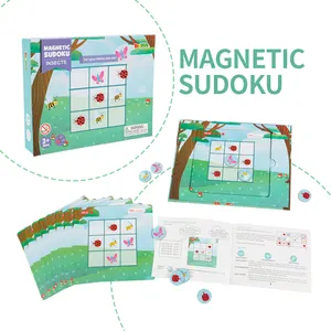 Распродажа, детская настольная Магнитная игра Sudoku, обучение мышлению, научное интеллектуальное обучение, развивающая игрушка, Магнитный цифровой Судоку