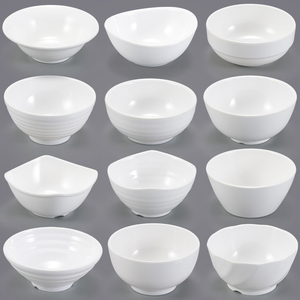 Biểu tượng tùy chỉnh hình dạng hiện đại nhà bếp gạo thực phẩm ăn tối bát thìa cơm canh Ramen melamine bát - Product Image 4