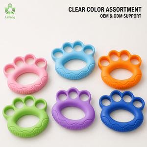 TPR Finger Grip Strengthener with Individual Finger Loops, 10-60 lb Color Levels, OEM ODM Hand Exercise Supplier - Product Image 5