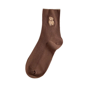 Jingwen OEM Korean Cotton <strong>Socks</strong> Cute Japanese Pile <strong>Teddy</strong> <strong>Bear</strong> <strong>Socks</strong> for Students - Product Image 2