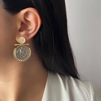 Boucles d'oreilles vintage en gros Resoul, bijoux de style 'Old Money', boucles d'oreilles antiques, bijoux fantaisie pour femmes