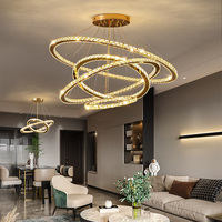 Lustre en cristal de luxe lumières décor à la maison lumières modernes lumières LED hall d'hôtel lampe en cristal grand lustre