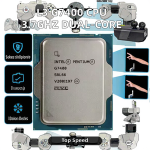 ซีพียู Pentium G7400 แบบ Dual-Core 4 เธรด 12nm ซ็อกเก็ต G7400 ความเร็ว 3.7 GHz 46W DDR4 6MB สำหรับเดสก์ท็อป 64-บิต พร้อมเทคโนโลยี Virtualization ใหม่ - Product Image 3