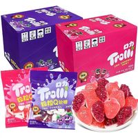 Bonbons exotiques en gros, saveur fraise/raisin/melon, forme fruitée, gelée gommeuse, sachet de 60g, multicolores
