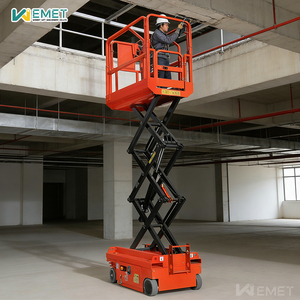 Mini Portable <span class=keywords><strong>Scissor</strong></span> Lift 4.6m Platform Lift Elektrik Kecil Berpenggerak Sendiri untuk Perawatan Lorong dan Koridor Sempit - Product Image 6