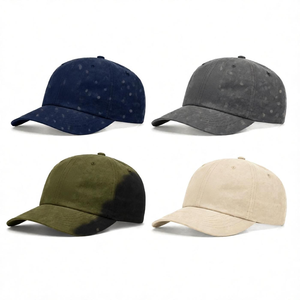 Service OEM/ODM, Casquettes de Baseball Vintage en Coton pour Hommes à 6 Panneaux avec Logo Brodé Personnalisé, Vente en Gros - Product Image 2