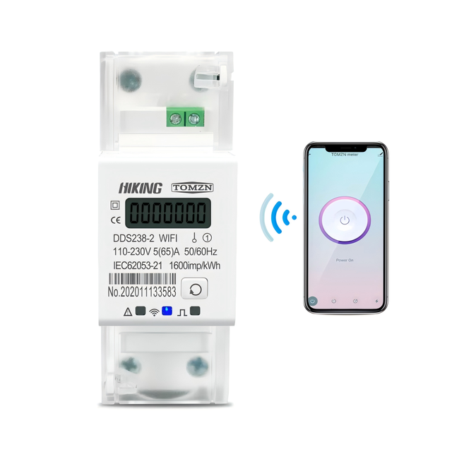 Tuya Single Phase 65A Din Rail WIFI Smart Energy Meter Timer Power Consumption Monitor kWh Meter Wattmeter SMARTLIFE