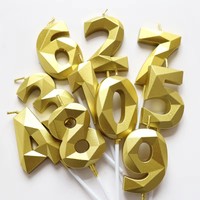Bougies d'anniversaire scintillantes en forme de couronne, décorations de gâteau dorées pour adultes, chiffres 0-9 en acier inoxydable