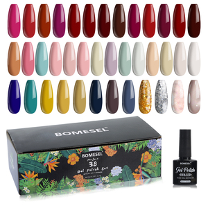 Kit de vernis à ongles en gel professionnel BOMESEL, 39 couleurs, 10 ml, durcissement UV/LED, sans TPO ni HEMA, fournitures pour la manucure et la pédicure - Product Image 1