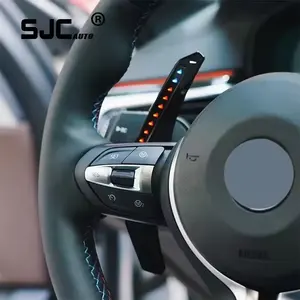 SJC Peças de Carro Roda de Direção personalizada para BMW X1 X5 G20 G30 G80 F30 F32 F10 F20 F01 F82 E46 E60 E90 E92 LED Pás em mudança