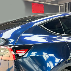 Wrapmaster 1.52*17m PET Bleu Nuit Métallique Fantôme Vinyle Wrap TPU Body Wrap Anti-Rayures Changement de Couleur pour Films de Voiture - Product Image 3