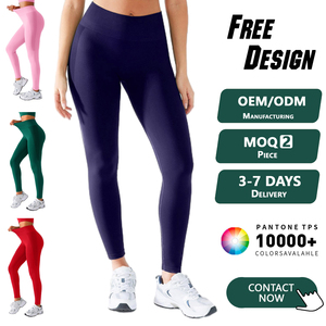 กางเกงโยคะเอวสูงยี่ห้อ Vractive Wholesale Peach Lift ผ้าเนื้อนุ่ม ระบายเหงื่อได้ดี ไร้ตะเข็บ ยืดหยุ่นสูง - Product Image 1