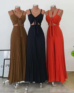 Vestidos Largos de Moda para <span class=keywords><strong>Mujer</strong></span> Estilo Europeo Americano, Vestidos Largos con Tirantes para Comercio Exterior, Venta al Por Mayor - Product Image 4