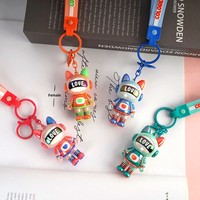 Porte-clés Poupée en Gel de Silicone Personnalisé Couleurs Aurore, Durable, Créatif, Nacré, en Colle Souple, Unisexe, Dessin Animé, Boîte Mystère, Cadeau