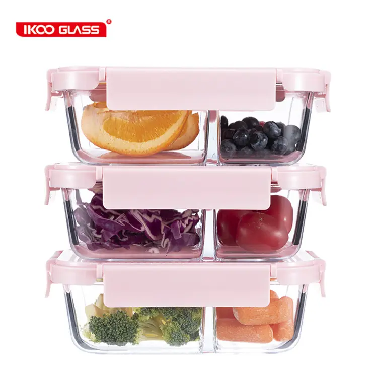 Glass Storage Container Home Storage Organization Type And Eco-Friendly Feature Glass Food Container