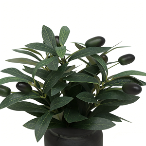 Plantes artificielles délicates <span class=keywords><strong>en</strong></span> forme de branche d'<span class=keywords><strong>olivier</strong></span>, décor <span class=keywords><strong>en</strong></span> fourrure rose, verdure artificielle, arbre artificiel dans un <span class=keywords><strong>pot</strong></span> <span class=keywords><strong>en</strong></span> céramique, charmant <span class=keywords><strong>pour</strong></span> la maison, le bureau - Product Image 2