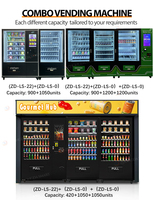 Système de refroidissement automatique 24H, distributeur automatique avec fonction d'ascenseur, distributeurs automatiques de snacks et de boissons