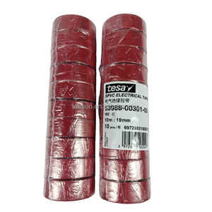 Venta al por mayor para Tesa 53988 <span class=keywords><strong>cinta</strong></span> aislante eléctrica <span class=keywords><strong>de</strong></span> PVC 19mm x 10 metros adhesivo <span class=keywords><strong>de</strong></span> goma resistente al calor rojo enmascaramiento <span class=keywords><strong>de</strong></span> un solo lado - Product Image 5