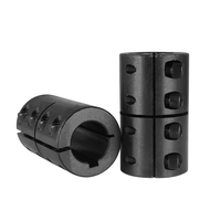 Accouplement flexible en aluminium 1/2 pouce 5/8 pouce avec vis de réglage, conception à fente unique pour machines de puissance - Personnalisable OEM