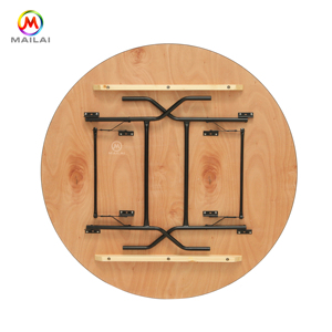 <span class=keywords><strong>Mesa</strong></span> <span class=keywords><strong>de</strong></span> comedor plegable <span class=keywords><strong>de</strong></span> <span class=keywords><strong>madera</strong></span> <span class=keywords><strong>para</strong></span> exteriores, suministros <span class=keywords><strong>de</strong></span> boda portátiles, tabla redonda china a prueba <span class=keywords><strong>de</strong></span> fuego - Product Image 4
