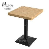 Table de restaurant ronde/carrée moderne et minimaliste au prix d'usine pour les restaurants, les boutiques de burgers, les salons de thé et les cafés