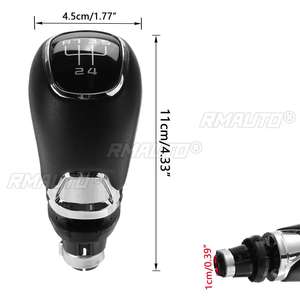 5/6 Speed <b>Gear</b> Shift <b>Knob</b> PU Leather Gaiter Boot <b>Cover</b> for Skoda for Octavia A7 MK3 2013-2017 Car Shifter Lever <b>Gear</b> Stick - Product Image 6
