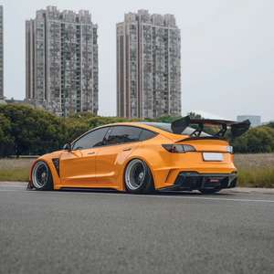 ชุดแต่งไวด์บอดี้สำหรับเทสล่า โมเดล <span class=keywords><strong>3</strong></span> สไตล์แฮคเกอร์ กันชนหน้า กันชนหลัง สเกิร์ตข้าง ฝากระโปรงหน้า สำหรับชุดแต่งเทสล่า โมเดล <span class=keywords><strong>3</strong></span> - Product Image 5