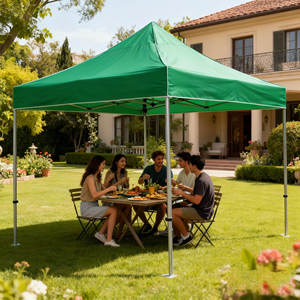 Sombrilla Colorida con Logotipo Personalizado, Poste de Aluminio Rosa de 40 mm, Carpa para Ferias Comerciales de 3x3, Toldo de PVC de Alta Resistencia al Agua y a los Rayos UV para las Cuatro Estaciones - Product Image 1