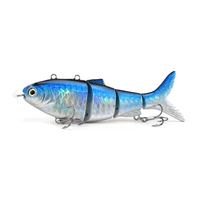 Appâts de natation en plastique dur Leurre rechargeable multi-articulé Robot de natation automatique automoteur Leurre de poisson