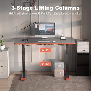 Professional Manufacturer Chaise <strong>Gamer</strong> <strong>L</strong> Shaped Gaming <strong>Desk</strong> Rgb Modern Large Custom Black Gaming Table <strong>Desk</strong> with Cup Holder - Product Image 2