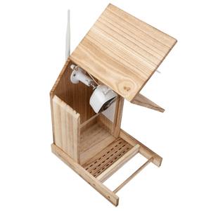 Mangeoire à oiseaux intelligente avec caméra à énergie solaire, mangeoire extérieure pour caméra d'observation des oiseaux avec caméra 200W 1080P, étui alimentaire 3,5 L, 128G SD - Product Image 6