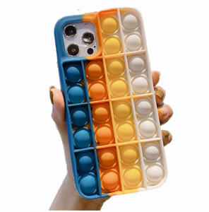 Finger-Press Mood Relief Rainbow Pop <span class=keywords><strong>IT</strong></span> Fidget Custodia per telefono in silicone per iPhone per iPhone 15 - Product Image 2