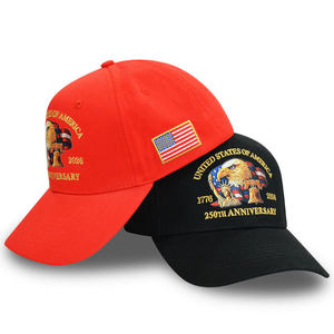 Gorra Unisex con Estampado de Águila Calva, Campana de la Libertad y Bandera de EE. UU., 100% Bordada, Gorra Conmemorativa del 250 Aniversario de Estados Unidos, Gorras de Béisbol - Product Image 1