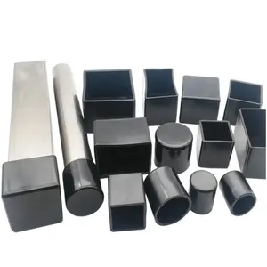 15x30 20x30 20x40 25x38 25x50 30x40 30x50 30x60 40x80 Rectangular PVC Rubber Outside End Caps Cover Tips For Tube Pipe